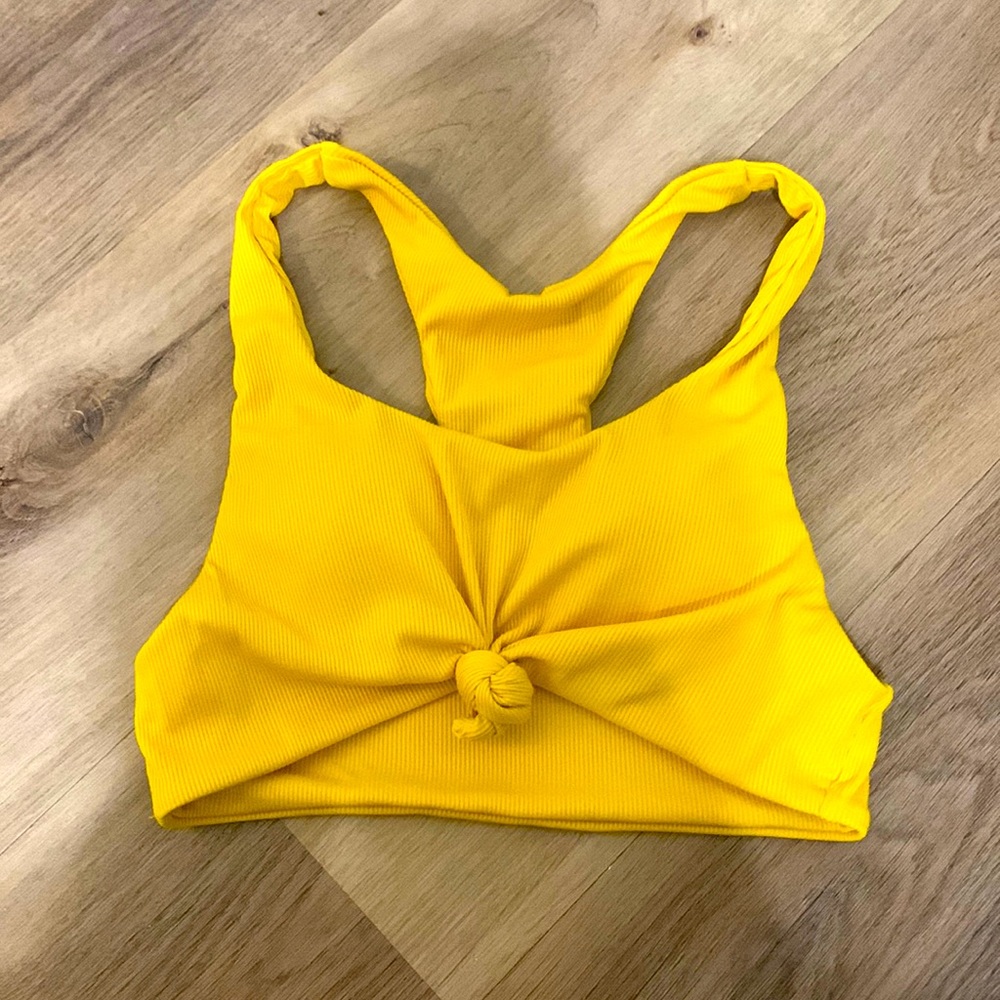 yellow bikini top